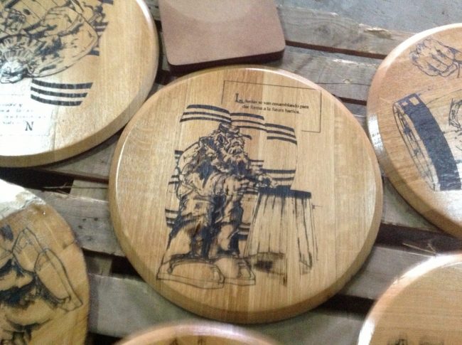 Tapa de barrica decorativa Tapa de barrica decorativa