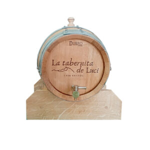 barril personalizado de 5 litros con base y grifo