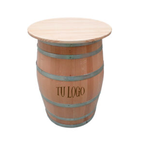 mesa barrica personalizada
