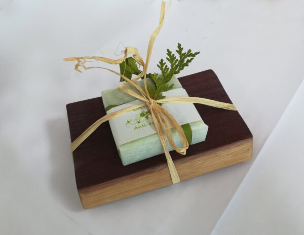 jabonera con jabón de cava