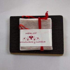 jabonera de duela con jabón de merlot