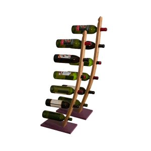 dos botelleros de duela